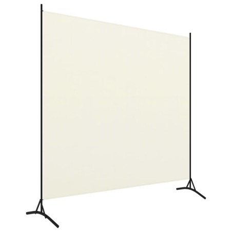 vidaXL Biombo divisor de 1 panel blanco crema175x180 cm