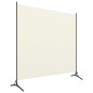 vidaXL Biombo divisor de 1 panel blanco crema175x180 cm vidaXL Biombo divisor de 1 panel blanco crema175x180 cm