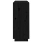 vidaXL Aparador de madera maciza de pino negro 104,5x34x80 cm vidaXL Aparador de madera maciza de pino negro 104,5x34x80 cm