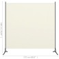 vidaXL Biombo divisor de 1 panel blanco crema175x180 cm vidaXL Biombo divisor de 1 panel blanco crema175x180 cm