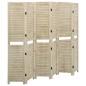 vidaXL Biombo de 6 paneles de madera maciza de paulownia 210x165 cm vidaXL Biombo de 6 paneles de madera maciza de paulownia 210x165 cm