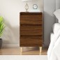 vidaXL Mesita de noche madera contrachapada roble marrón 40x35x70 cm vidaXL Mesita de noche madera contrachapada roble marrón 40x35x70 cm