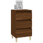 vidaXL Mesita de noche madera contrachapada roble marrón 40x35x70 cm vidaXL Mesita de noche madera contrachapada roble marrón 40x35x70 cm
