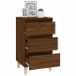 vidaXL Mesita de noche madera contrachapada roble marrón 40x35x70 cm vidaXL Mesita de noche madera contrachapada roble marrón 40x35x70 cm