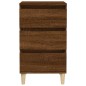 vidaXL Mesita de noche madera contrachapada roble marrón 40x35x70 cm vidaXL Mesita de noche madera contrachapada roble marrón 40x35x70 cm