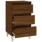 vidaXL Mesita de noche madera contrachapada roble marrón 40x35x70 cm vidaXL Mesita de noche madera contrachapada roble marrón 40x35x70 cm