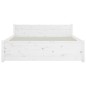 vidaXL Estructura de cama madera maciza blanca 140x200 cm vidaXL Estructura de cama madera maciza blanca 140x200 cm