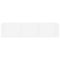 vidaXL Estante de pared para CD madera contrachapada blanco 75x18x18cm