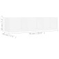 vidaXL Estante de pared para CD madera contrachapada blanco 75x18x18cm