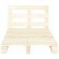 vidaXL Estructura de cama de palés madera maciza de pino 120x200 cm vidaXL Estructura de cama de palés madera maciza de pino 120x200 cm