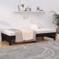 vidaXL Sofá cama extraíble madera maciza de pino negro 2x(90x200) cm vidaXL Sofá cama extraíble madera maciza de pino negro 2x(90x200) cm