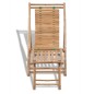 vidaXL Silla de jardín con reposapiés de bambú vidaXL Silla de jardín con reposapiés de bambú