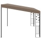 vidaXL Cenador con montaje en la pared gris taupe 4x3x2,5 m vidaXL Cenador con montaje en la pared gris taupe 4x3x2,5 m