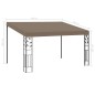 vidaXL Cenador con montaje en la pared gris taupe 4x3x2,5 m vidaXL Cenador con montaje en la pared gris taupe 4x3x2,5 m