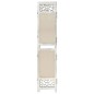 vidaXL Biombo divisor de 5 paneles de tela color crema 175x165 cm