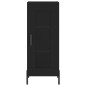 vidaXL Aparador de madera contrachapada negro 34,5x34x180 cm vidaXL Aparador de madera contrachapada negro 34,5x34x180 cm