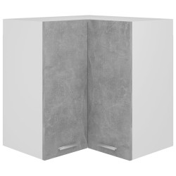 vidaXL Armario colgante esquina madera de ingeniería gris hormigón