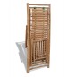 vidaXL Silla de jardín con reposapiés de bambú vidaXL Silla de jardín con reposapiés de bambú