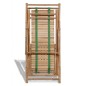 vidaXL Silla de jardín con reposapiés de bambú vidaXL Silla de jardín con reposapiés de bambú