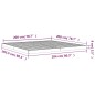 vidaXL Estructura de cama de madera maciza de pino 200x200 cm vidaXL Estructura de cama de madera maciza de pino 200x200 cm