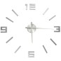 vidaXL Reloj 3D de pared con diseño moderno plateado 100 cm XXL vidaXL Reloj 3D de pared con diseño moderno plateado 100 cm XXL