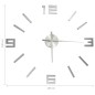 vidaXL Reloj 3D de pared con diseño moderno plateado 100 cm XXL vidaXL Reloj 3D de pared con diseño moderno plateado 100 cm XXL