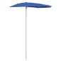 vidaXL Sombrilla de jardín semicircular con palo 300x150 cm azul azure vidaXL Sombrilla de jardín semicircular con palo 300x150 cm azul azure