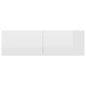 vidaXL Mueble TV madera contrachapada blanco brillante 100x30x30 cm vidaXL Mueble TV madera contrachapada blanco brillante 100x30x30 cm