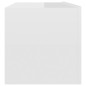 vidaXL Mueble TV madera contrachapada blanco brillante 100x30x30 cm vidaXL Mueble TV madera contrachapada blanco brillante 100x30x30 cm