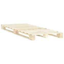 vidaXL Estructura de cama de palés madera maciza de pino 120x200 cm