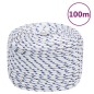 vidaXL Cuerda de barco polipropileno blanco 10 mm 100 m vidaXL Cuerda de barco polipropileno blanco 10 mm 100 m
