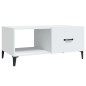vidaXL Mesa de centro madera contrachapada blanco 90x50x40 cm vidaXL Mesa de centro madera contrachapada blanco 90x50x40 cm