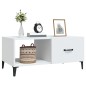 vidaXL Mesa de centro madera contrachapada blanco 90x50x40 cm vidaXL Mesa de centro madera contrachapada blanco 90x50x40 cm