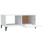 vidaXL Mesa de centro madera contrachapada blanco 90x50x40 cm vidaXL Mesa de centro madera contrachapada blanco 90x50x40 cm