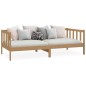 vidaXL Sofá cama madera maciza de pino marrón miel 90x200 cm vidaXL Sofá cama madera maciza de pino marrón miel 90x200 cm