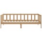 vidaXL Sofá cama madera maciza de pino marrón miel 90x200 cm vidaXL Sofá cama madera maciza de pino marrón miel 90x200 cm