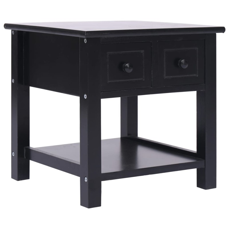 vidaXL Mesa auxiliar madera de Paulownia negro 40x40x40 cm vidaXL Mesa auxiliar madera de Paulownia negro 40x40x40 cm