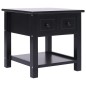 vidaXL Mesa auxiliar madera de Paulownia negro 40x40x40 cm vidaXL Mesa auxiliar madera de Paulownia negro 40x40x40 cm