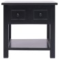 vidaXL Mesa auxiliar madera de Paulownia negro 40x40x40 cm vidaXL Mesa auxiliar madera de Paulownia negro 40x40x40 cm