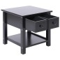 vidaXL Mesa auxiliar madera de Paulownia negro 40x40x40 cm vidaXL Mesa auxiliar madera de Paulownia negro 40x40x40 cm