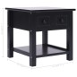 vidaXL Mesa auxiliar madera de Paulownia negro 40x40x40 cm vidaXL Mesa auxiliar madera de Paulownia negro 40x40x40 cm