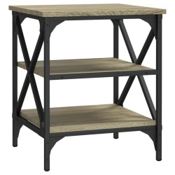 vidaXL Mesa auxiliar madera contrachapada roble Sonoma 40x42x50 cm