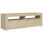 vidaXL Mueble de TV con luces LED roble Sonoma 120x35x40 cm vidaXL Mueble de TV con luces LED roble Sonoma 120x35x40 cm