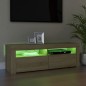 vidaXL Mueble de TV con luces LED roble Sonoma 120x35x40 cm vidaXL Mueble de TV con luces LED roble Sonoma 120x35x40 cm