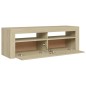 vidaXL Mueble de TV con luces LED roble Sonoma 120x35x40 cm vidaXL Mueble de TV con luces LED roble Sonoma 120x35x40 cm