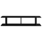 vidaXL Estante de pared 2 uds contrachapado negro brillante 90x18x20cm vidaXL Estante de pared 2 uds contrachapado negro brillante 90x18x20cm
