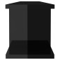 vidaXL Estante de pared 2 uds contrachapado negro brillante 90x18x20cm vidaXL Estante de pared 2 uds contrachapado negro brillante 90x18x20cm