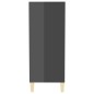vidaXL Aparador de madera contrachapada gris brillante 57x35x90 cm vidaXL Aparador de madera contrachapada gris brillante 57x35x90 cm