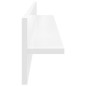 vidaXL Estante de pared 4 uds contrachapado blanco brillo 80x11,5x18cm vidaXL Estante de pared 4 uds contrachapado blanco brillo 80x11,5x18cm