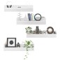 vidaXL Estante de pared 4 uds contrachapado blanco brillo 80x11,5x18cm vidaXL Estante de pared 4 uds contrachapado blanco brillo 80x11,5x18cm